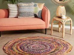 Right Hand Boucle Chaise Lounge Peach Pink Chevannes