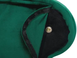 Right Hand Chaise Lounge Velvet Green Nimes