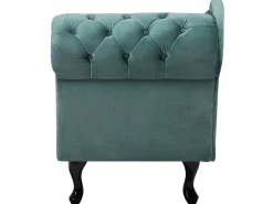Right Hand Chaise Lounge Velvet Mint Green Nimes