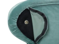 Right Hand Chaise Lounge Velvet Mint Green Nimes