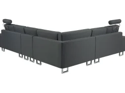 Right Hand Corner Fabric Sofa Dark Grey Stockholm