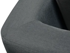 Right Hand Corner Fabric Sofa Dark Grey Stockholm
