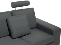 Right Hand Corner Fabric Sofa Dark Grey Stockholm