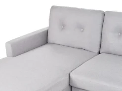 Right Hand Corner Sofa Bed With Storage Light Grey Flakk