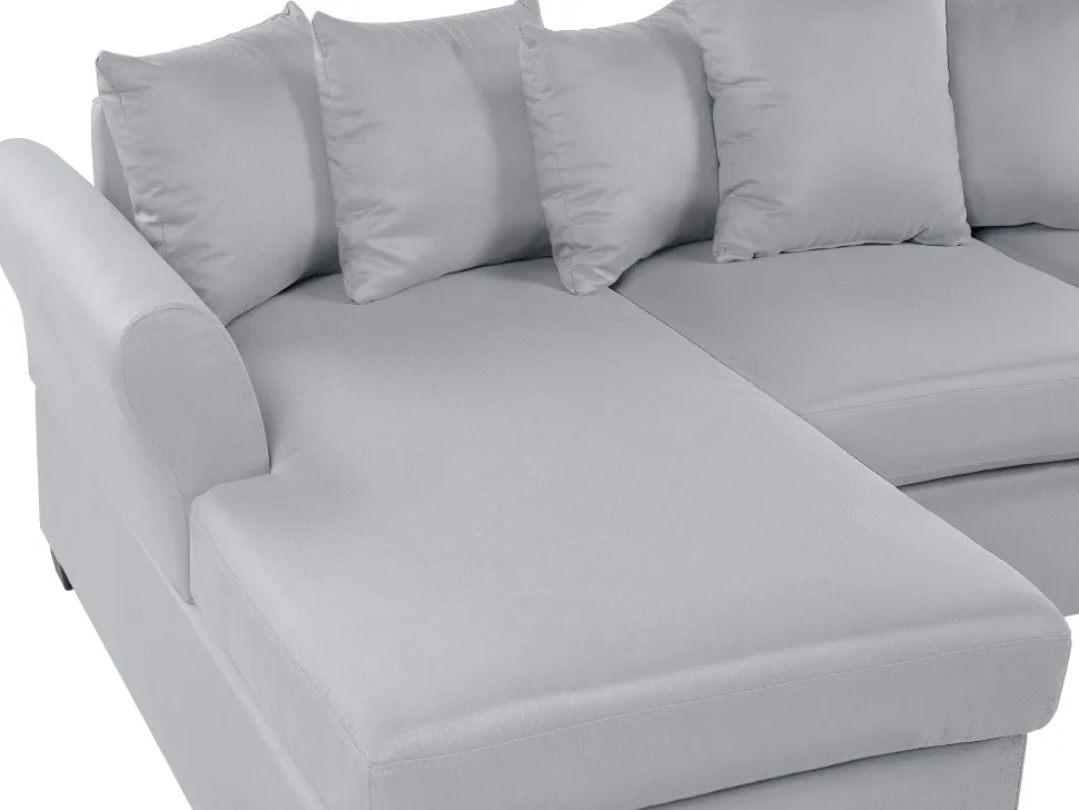 Right Hand Corner Sofa Light Grey Vikna