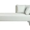 Right Hand Fabric Chaise Lounge Mint Green Riom