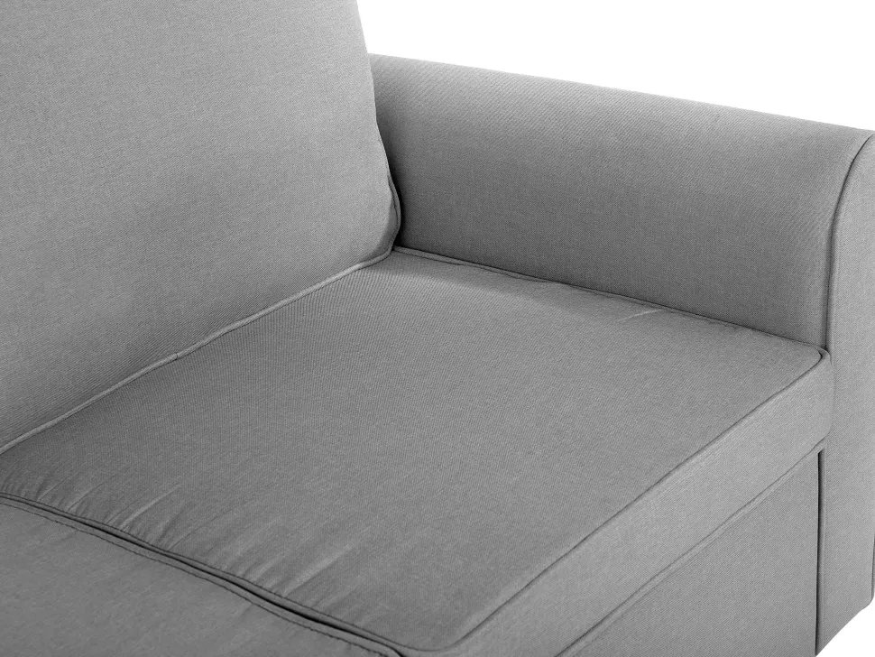Right Hand Fabric Corner Sofa Bed With Storage Grey Nesna