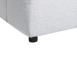 Right Hand Fabric Corner Sofa Light Grey Tomra