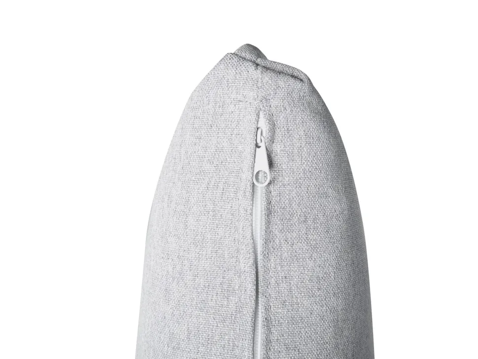 Right Hand Fabric Corner Sofa Light Grey Tomra