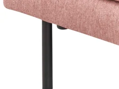 Right Hand Fabric Corner Sofa Pink Brown Breda