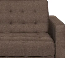 Right Hand Fabric Corner Sofa Dark Brown Aberdeen