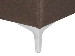 Right Hand Fabric Corner Sofa Dark Brown Aberdeen