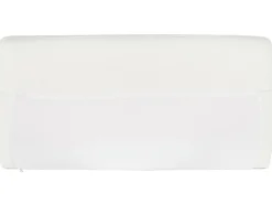 Right Hand Fabric Corner Sofa White Breda