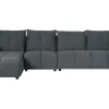Right Hand Fabric Corner Sofa Graphite Grey Tomra