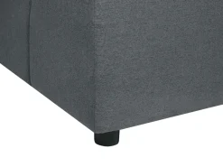 Right Hand Fabric Corner Sofa Graphite Grey Tomra