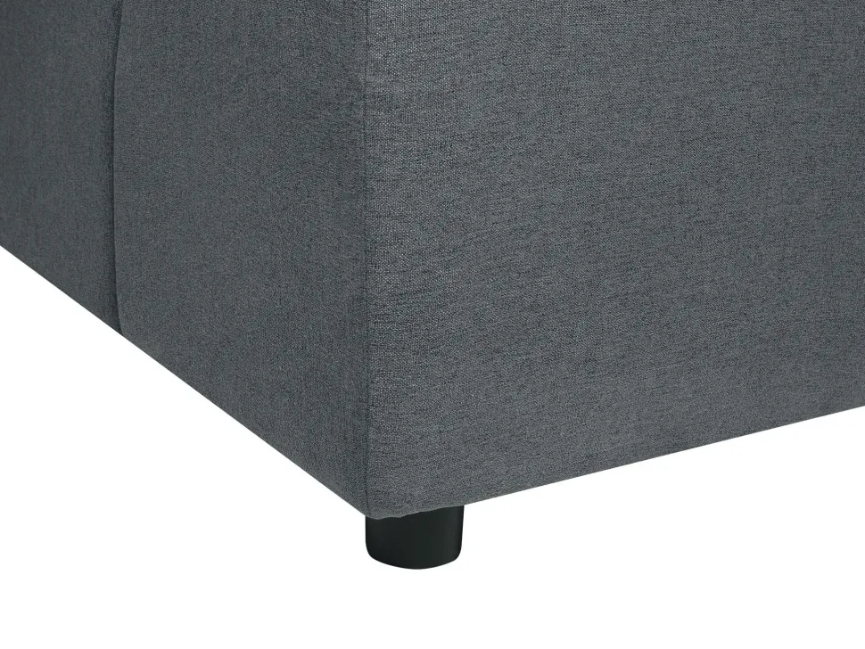 Right Hand Fabric Corner Sofa Graphite Grey Tomra