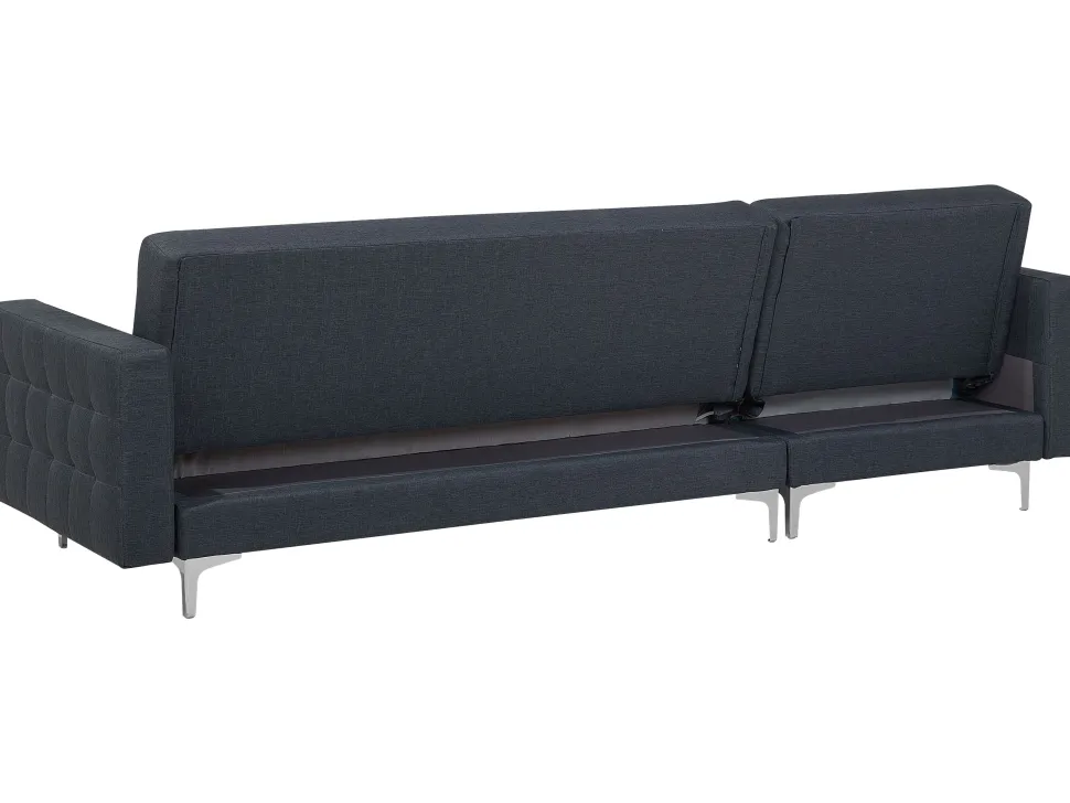 Right Hand Fabric Corner Sofa Dark Grey Aberdeen