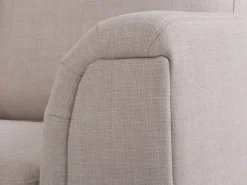Right Hand Fabric Corner Sofa Beige Oslo