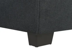Right Hand Fabric Corner Sofa Bed Graphite Grey Romedal