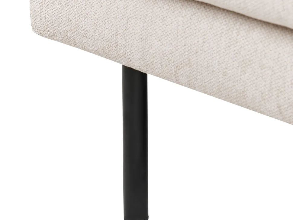 Right Hand Fabric Corner Sofa Beige Breda