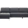 Right Hand Fabric Corner Sofa Dark Grey Kiruna