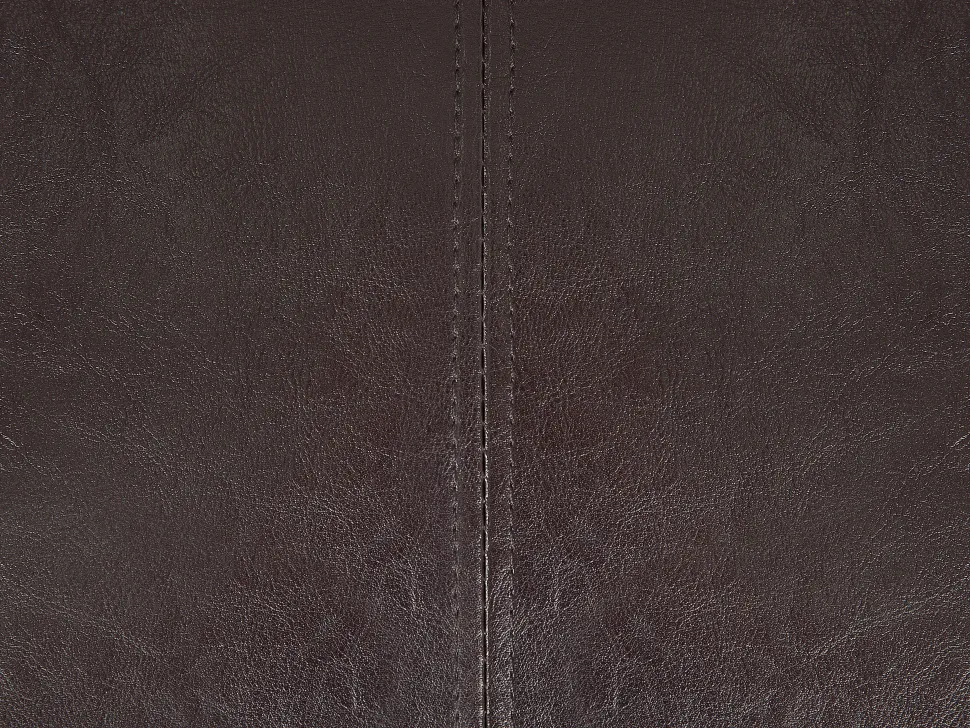 Right Hand Faux Leather Chaise Lounge Brown Lattes