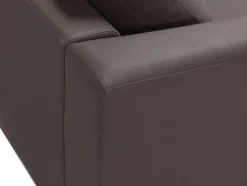 Right Hand Leather Corner Sofa Brown Oslo