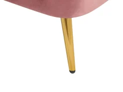 Right Hand Velvet Chaise Lounge Pink Allier