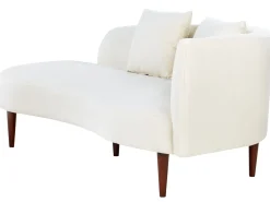 Right Hand Velvet Chaise Lounge Cream Chaumont