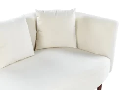 Right Hand Velvet Chaise Lounge Cream Chaumont