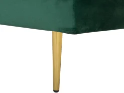 Right Hand Velvet Chaise Lounge Emerald Green Miramas