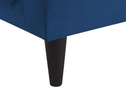 Right Hand Velvet Chaise Lounge Navy Blue Luiro