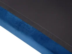 Right Hand Velvet Corner Sofa Navy Blue Oslo