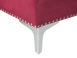Right Hand Velvet Corner Sofa Burgundy Flen