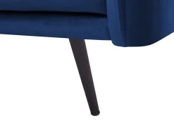 Right Hand Velvet Corner Sofa Led Navy Blue Varde