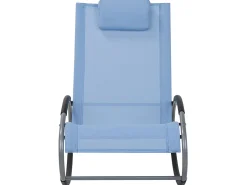 Rocking Sun Lounger Blue Campo