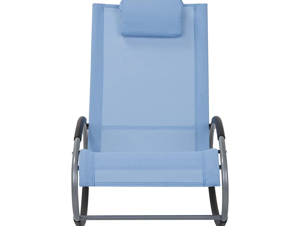 Rocking Sun Lounger Blue Campo