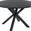 Runder Gartentisch 120 Cm Schwarz Maletto