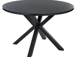 Runder Gartentisch 120 Cm Schwarz Maletto