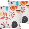 Samtkissen Herbstmotiv Bunt 45 X 45 Cm 2Er Set Viscaria