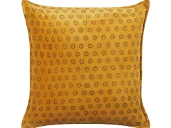 Samtkissen Sonnenmuster Senfgelb 45 X 45 Cm 2Er Set Rapis