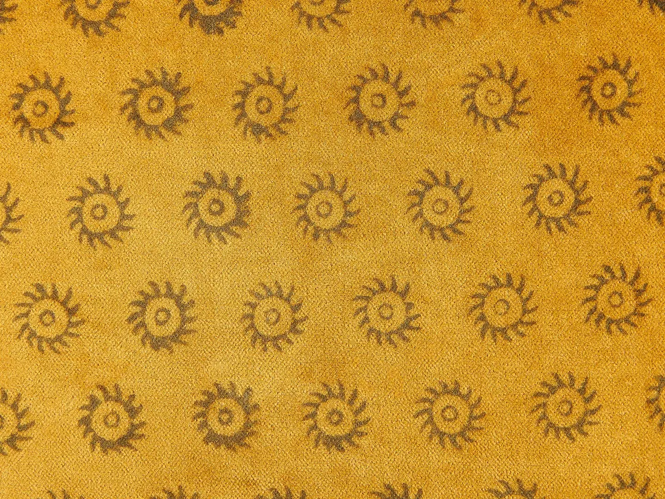 Samtkissen Sonnenmuster Senfgelb 45 X 45 Cm 2Er Set Rapis