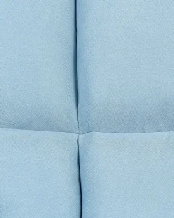 Schaukelsessel Stoff Hellblau Gepolstert Oulu