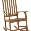 Schaukelstuhl Akazienholz Heller Holzfarbton Bojano
