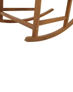 Schaukelstuhl Akazienholz Heller Holzfarbton Bojano