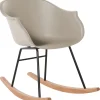 Schaukelstuhl Kunststoff / Buchenholz Beige Harmony