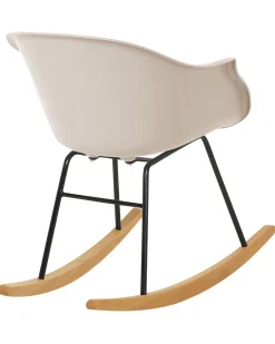 Schaukelstuhl Kunststoff / Buchenholz Beige Harmony