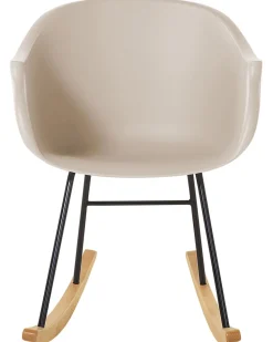 Schaukelstuhl Kunststoff / Buchenholz Beige Harmony