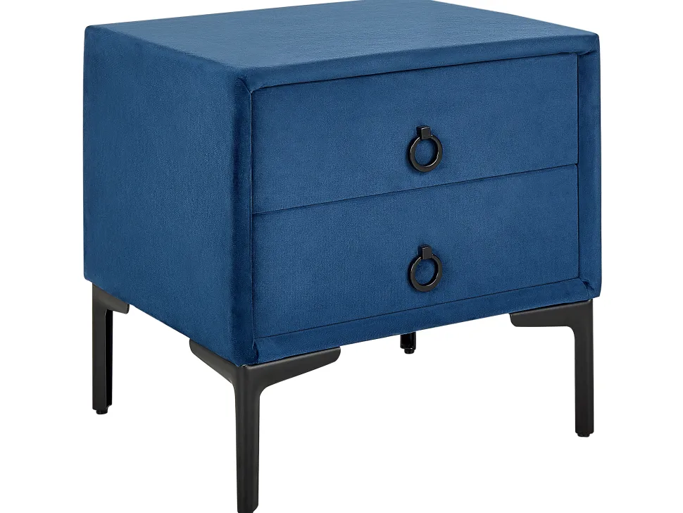 Schlafzimmer Komplett Set 3-Teilig Blau 180 X 200 Cm Sezanne