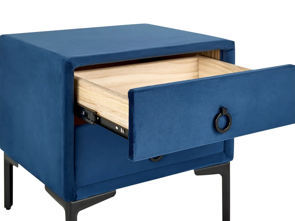 Schlafzimmer Komplett Set 3-Teilig Blau 180 X 200 Cm Sezanne